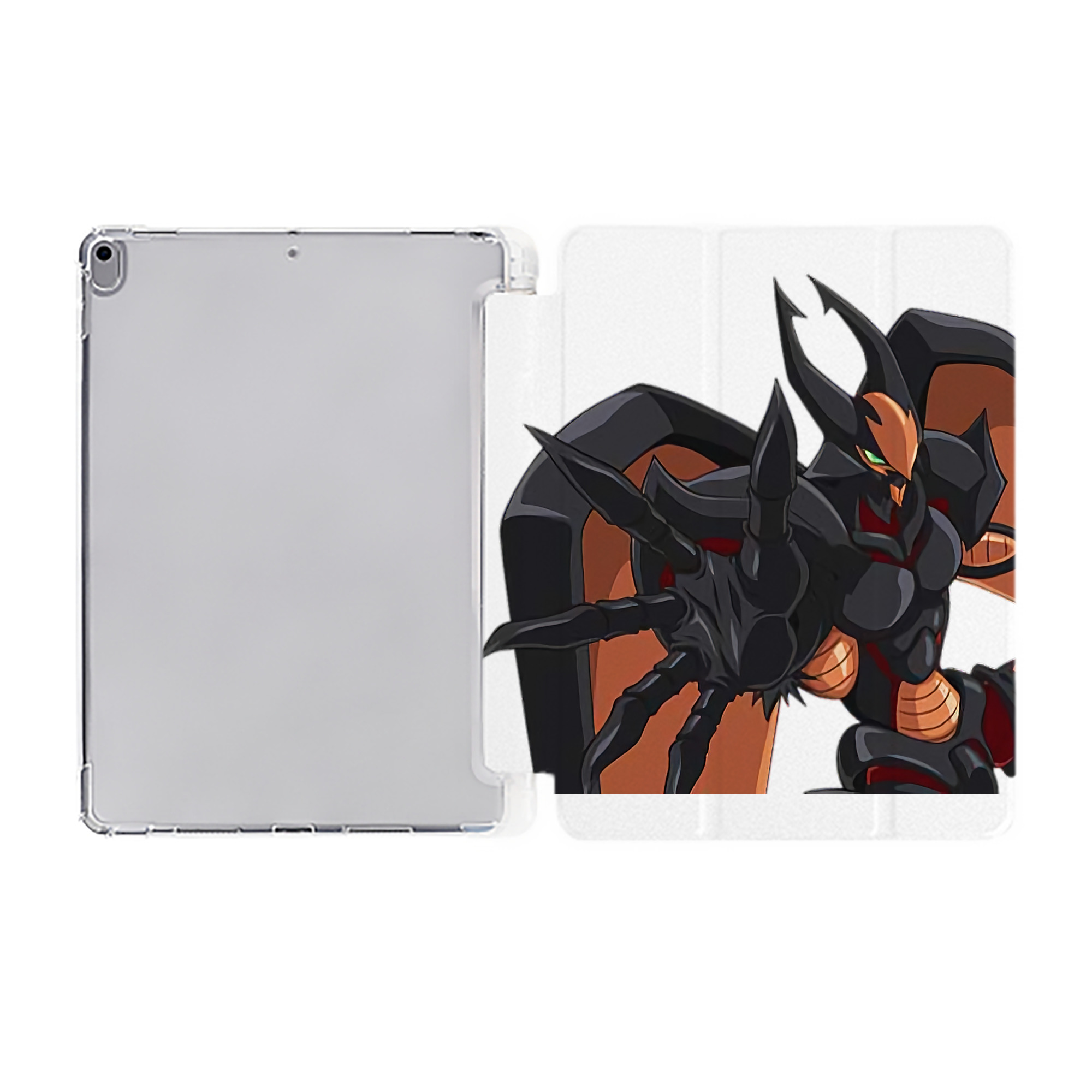 （画像用） 遊☆戯☆王 Yu-Gi-Oh! IPad ケース ペン収納付き 三つ折りスタンド PUレザー×シリコン 対応機種9.5/10.5/10.9インチ